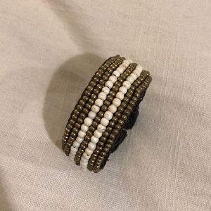 Beaded cuff bracelet